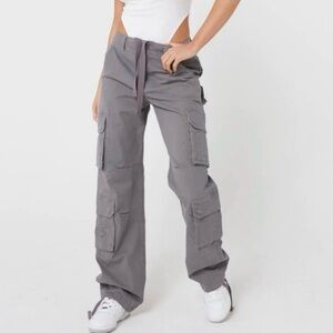 Luxe to Kill Grey High Fise Cargo Pants